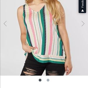 Daytrip striped knit tank top